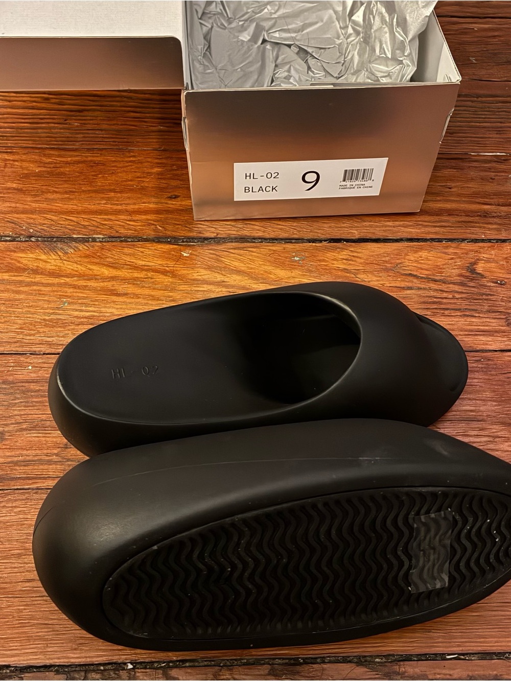 Yeezy Slide Sandals in Black